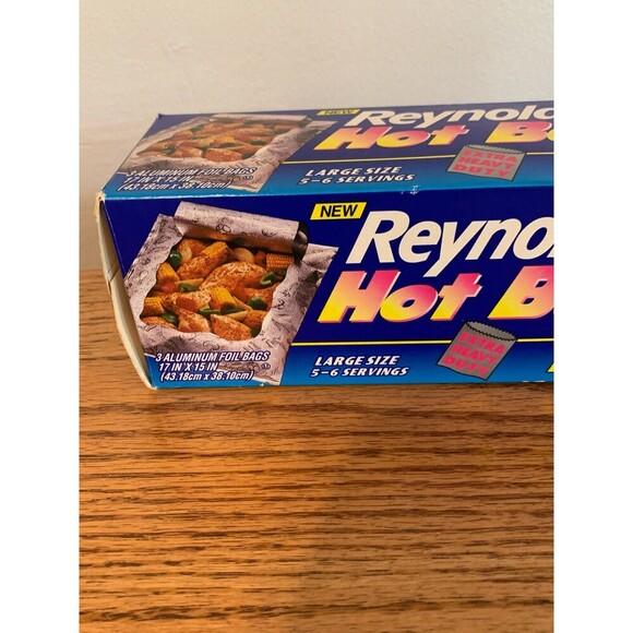 Reynolds Hot Bags New Large Heavy Duty 3 Open Box Discontinued Cooking Foil - Picture 2 of 6